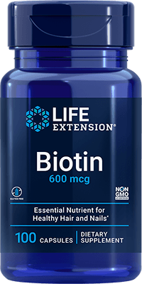 Biotin, 600 mcg, 100 Cápsulas - newfoodsbr