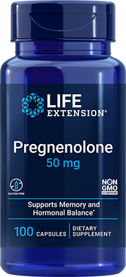 Pregnenolone, 50 mg, 100 Cápsulas - newfoodsbr