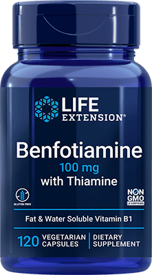 Benfotiamine with Thiamine, 100 mg, 120 cápsulas vegetarianas - newfoodsbr