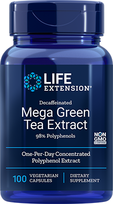 Decaffeinated Mega Green Tea Extract, 100 Cápsulas Vegetarianas - newfoodsbr