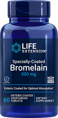 Specially-Coated Bromelain, 500 mg, 60 enteric-coated comprimidos vegetarianos - newfoodsbr