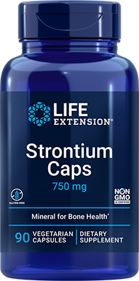 Strontium Caps, 750 mg, 90 cápsulas vegetarianas - newfoodsbr