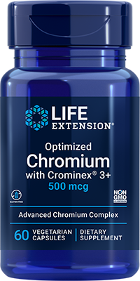 Optimized Chromium with Crominex® 3+, 500 mcg, 60 cápsulas vegetarianas - newfoodsbr