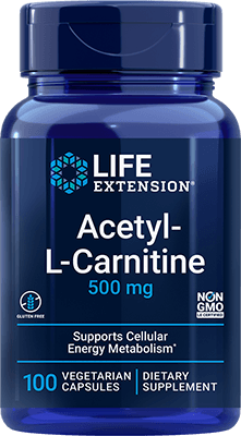 Acetyl-L-Carnitine, 500 mg, 100 cápsulas vegetarianas - newfoodsbr