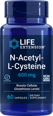 N-Acetyl-L-Cysteine, 600 mg, 60 cápsulas - newfoodsbr