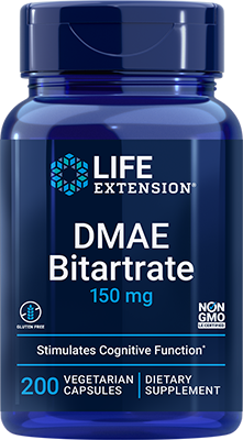 DMAE Bitartrate, 150 mg, 200 Cápsulas Vegetarianas - newfoodsbr