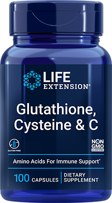 Glutathione, Cysteine & C, 100 Cápsulas - newfoodsbr
