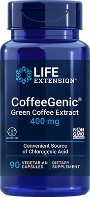 CoffeeGenic® Green Coffee Extract, 400 mg, 90 Cápsulas Vegetarianas - newfoodsbr