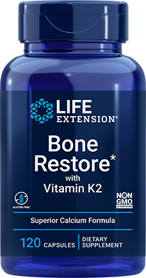 Bone Restore with Vitamin K2, 120 Cápsulas - newfoodsbr