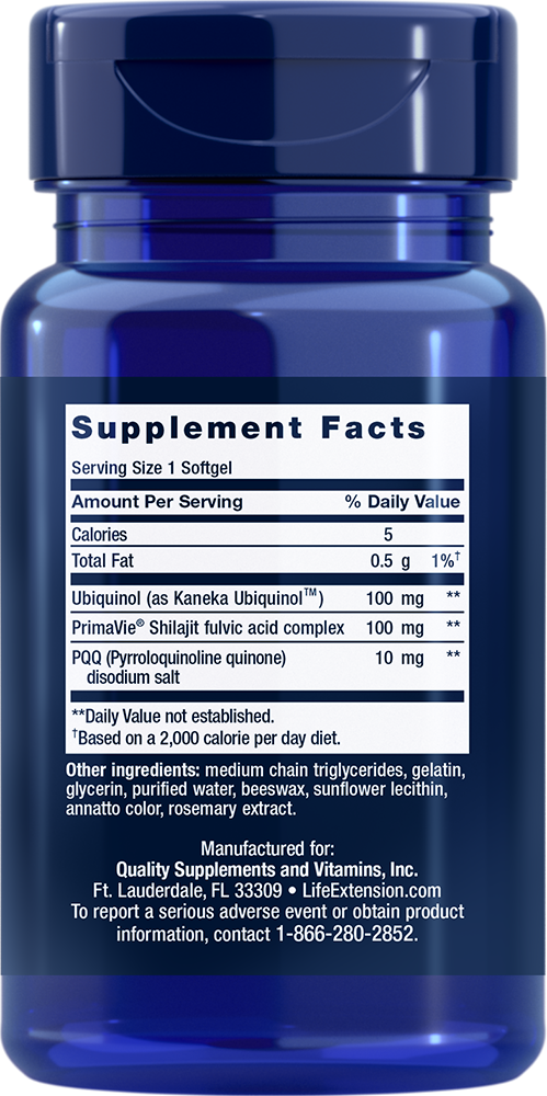Super Ubiquinol CoQ10 with PQQ, 100 mg, 30 Softgels - Life Products Br