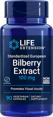 Standardized European Bilberry Extract, 100 mg, 90 Cápsulas Vegetarianas - newfoodsbr