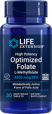High Potency Optimized Folate, 8500 mcg, 30 Comprimidos Vegetarianos - newfoodsbr