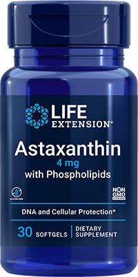 Astaxanthin with Phospholipids, 4 mg, 30 Softgels - newfoodsbr