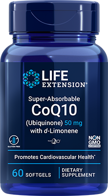 Super-Absorbable CoQ10 (Ubiquinone) with d-Limonene, 50 mg, 60 Softgels - newfoodsbr