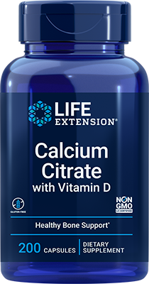 Calcium Citrate with Vitamin D, 200 Cápsulas - newfoodsbr