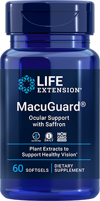 MacuGuard® Ocular Support with Saffron, 60 Softgels - newfoodsbr
