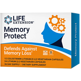 Memory Protect, 12 Colostrinin-Lithium (C-Li) Cápsulas | 24 Lithium (Li) Cápsulas - Life Products Br