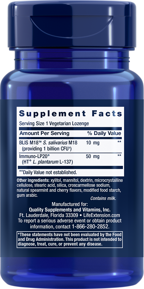 FLORASSIST® Oral Hygiene, 30 vegetarian lozenges - newfoodsbr