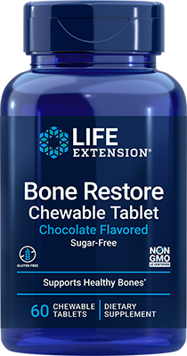 Bone Restore Chewable comprimidos (Sugar-Free Chocolate), 60 chewable comprimidos - newfoodsbr