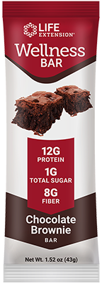 Wellness Bar Chocolate Brownie Flavor, 12 each - Life Products Br