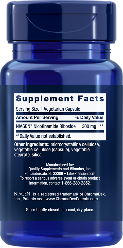 NAD+ Cell Regenerator™, 300 mg, 30 Cápsulas Vegetarianas - newfoodsbr