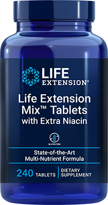 Life Extension Mix™ comprimidos with Extra Niacin, 240 comprimidos - newfoodsbr
