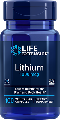 Lithium, 1000 mcg, 100 Cápsulas - newfoodsbr