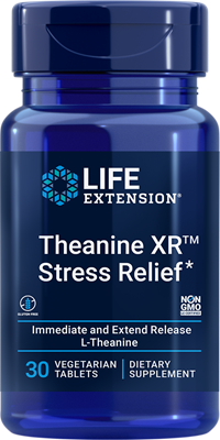 Theanine XR Stress Relief, 30 comprimidos vegetarianos