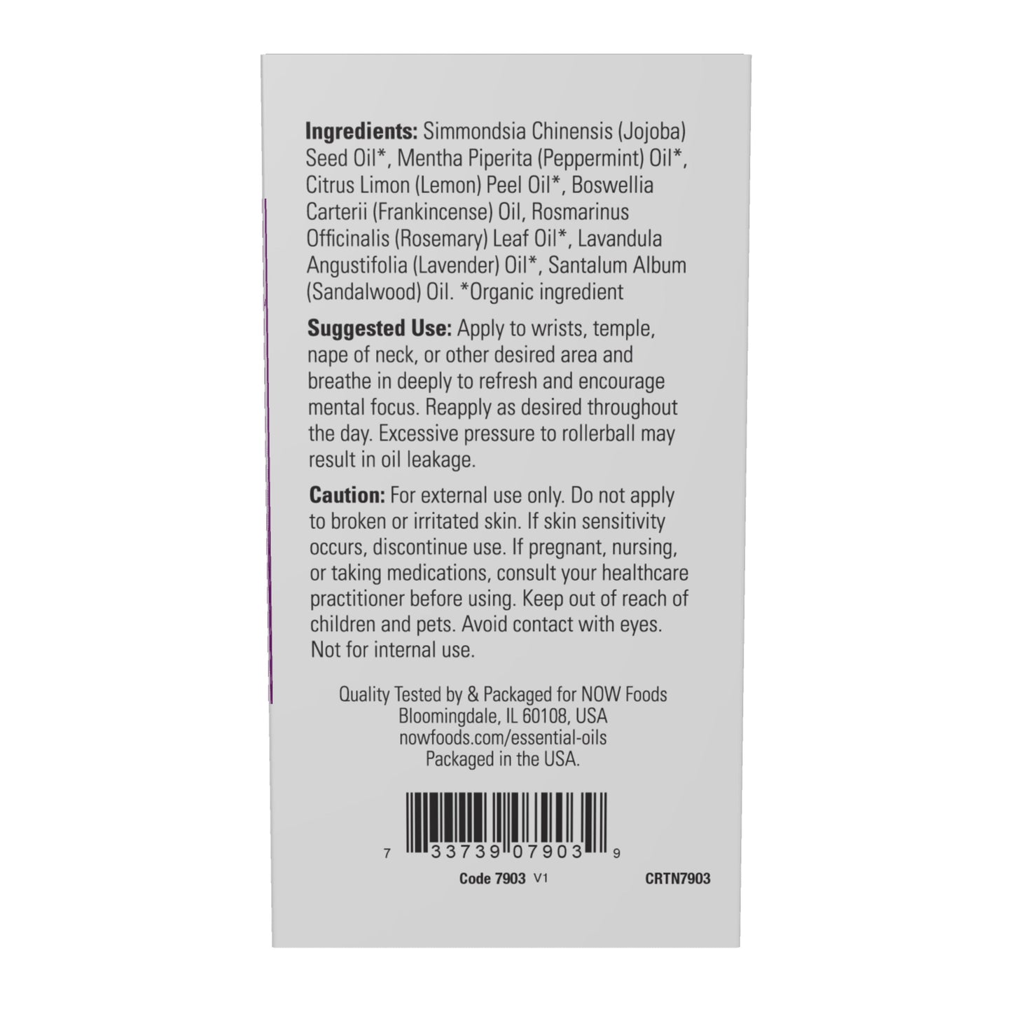 Roll-On da Mistura de Óleos Essenciais, Mind That Energy, ( 10 ml)