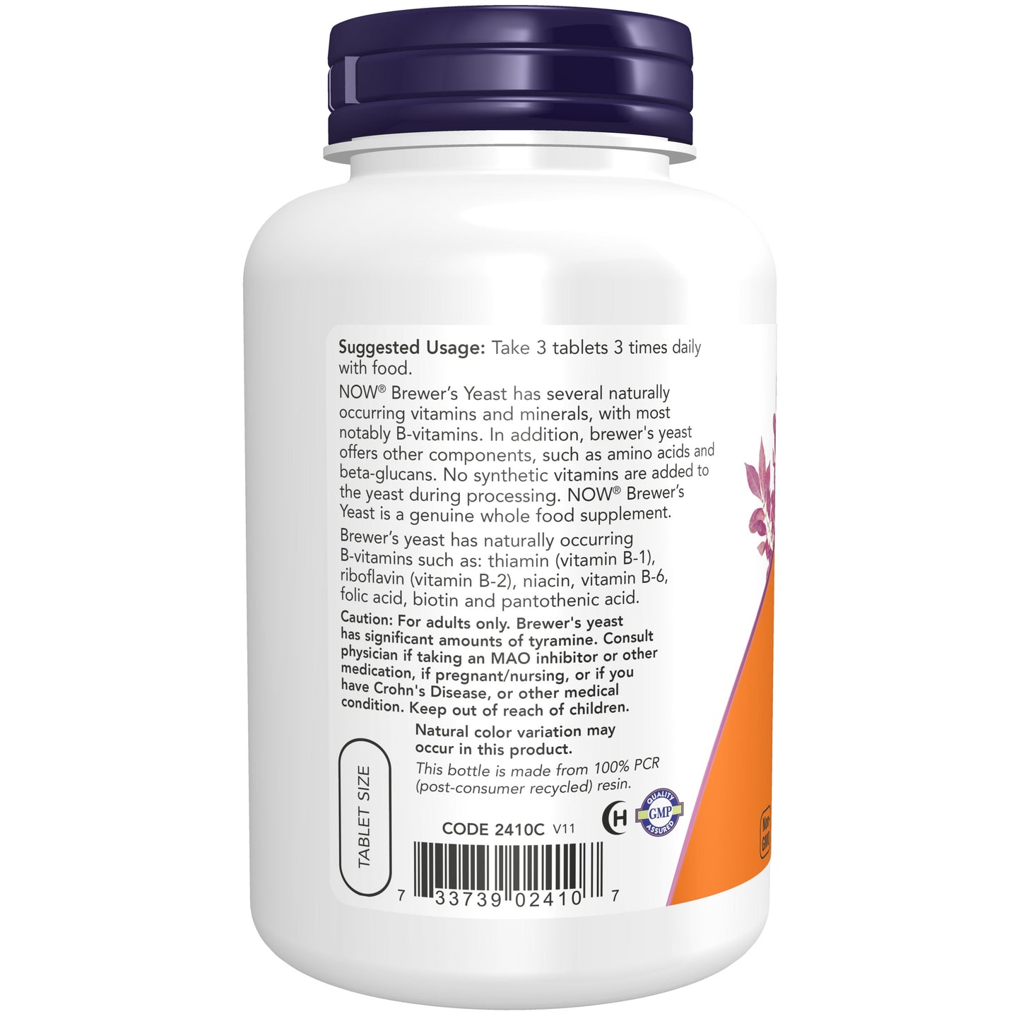 Levedura de Cerveja, 650 mg, 200 Tablets