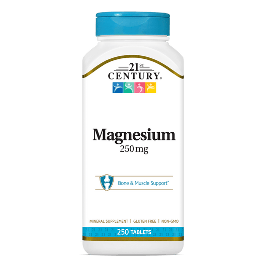 Magnésio 250mg — 21st Century, 250 Comprimidos