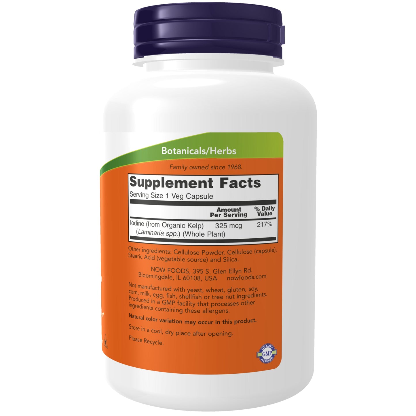 Kelp, 325 mcg, 250 Cápsulas Vegetarianas