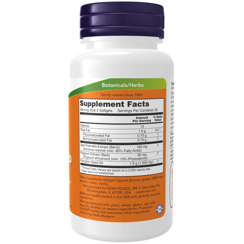 Pygeum & Saw Palmetto, 60 Softgels