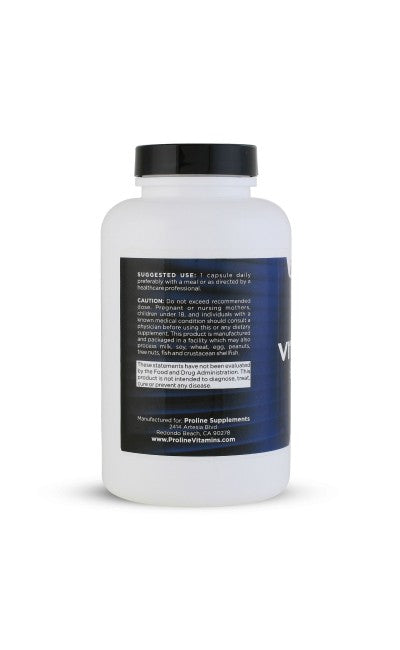 Vitamina D3 5.000 UI Vegana — Proline Vitamins, 360 Cápsulas Vegetais