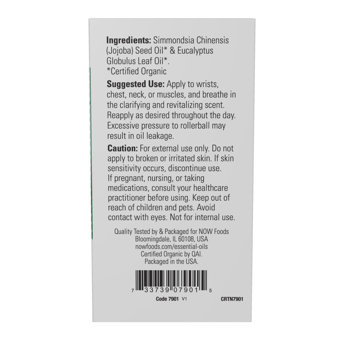 Mistura de Óleo Essencial de Eucalipto, Roll-on Orgânico