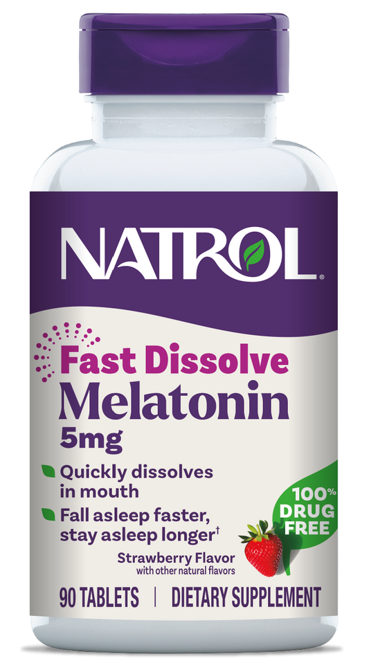 Melatonina 5mg Dissolução Rápida — Natrol, 150 Comprimidos