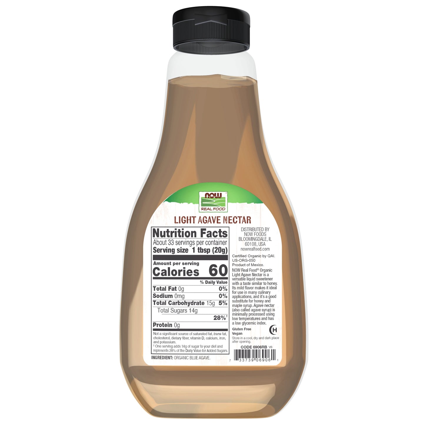 Néctar de Agave, Leve e Orgânico, (660 g)