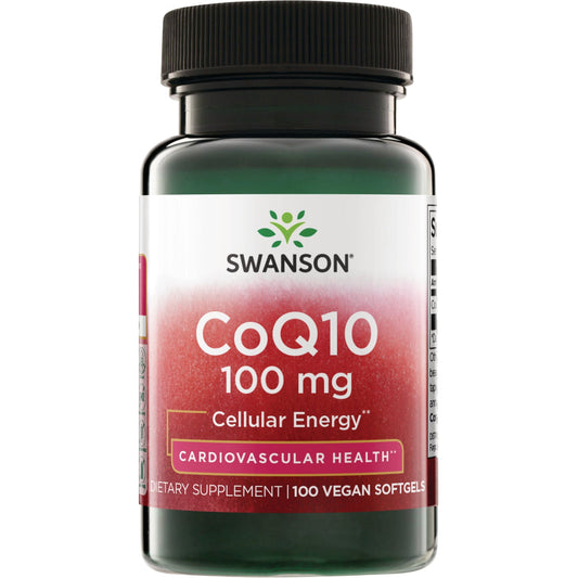 CoQ10 Alta Potência 100mg — Swanson, 50 Softgels