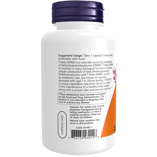 7-KETO®, 100 mg, 120 Cápsulas Vegetarianas