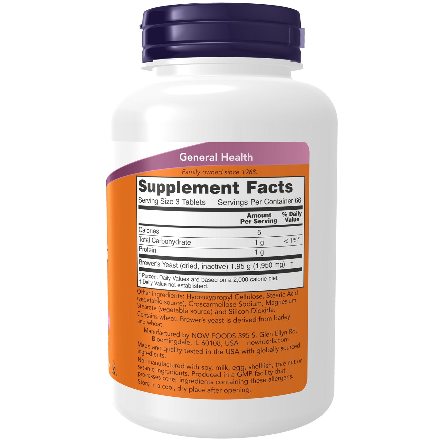 Levedura de Cerveja, 650 mg, 200 Tablets
