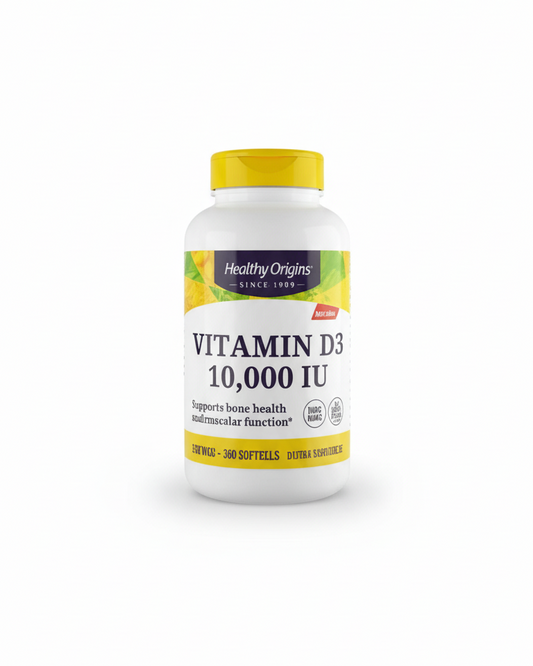 Vitamina D3 (com óleo MCT) 2.000 UI 360 Cápsulas Gelatinosas, Healthy Origins
