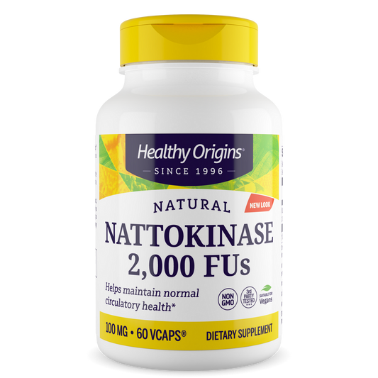 Nattokinase 2,000 FU's (100 mg.) 60 vcaps Healthy Origins