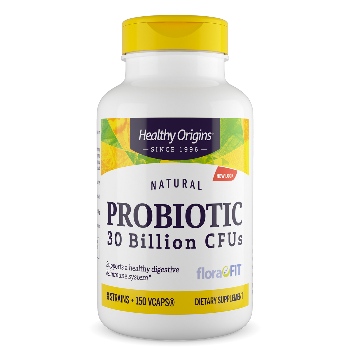 Probiotico 30 Bilhoes CFU (8 Cepas, Estavel em Temperatura Ambiente) - Healthy Origins, 150 Capsulas