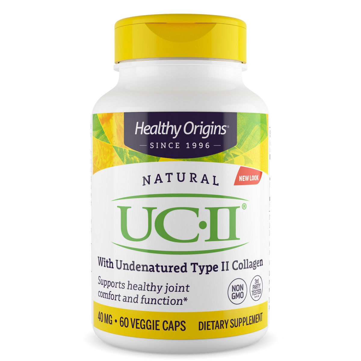 UC-II Colageno Tipo II 40mg - Healthy Origins, 60 Capsulas Vegetarianas