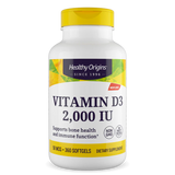 Vitamina D3 (com óleo MCT) 2.000 UI 360 Cápsulas Gelatinosas, Healthy Origins
