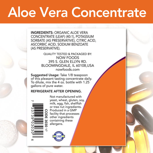Aloe Vera, Concentrado, 118 ml