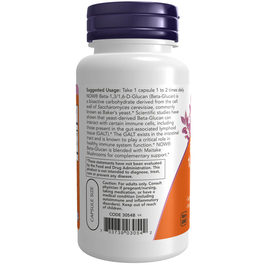 Beta 1,3/1,6-D-Glucan, 100 mg, 90 Cápsulas Vegetarianas