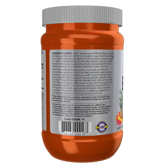 BCAA Blast Powder, Sabor Tropical Punch, (600 g)