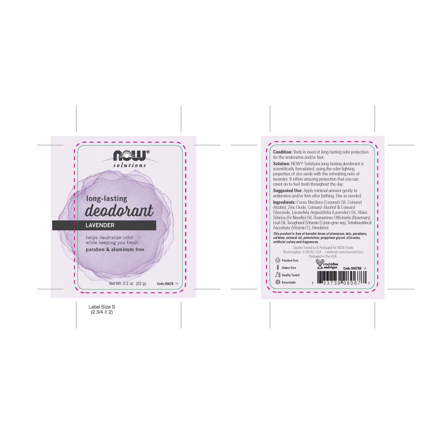 Desodorante em Bastão de Longa Duração, Lavanda, ( 62 g)