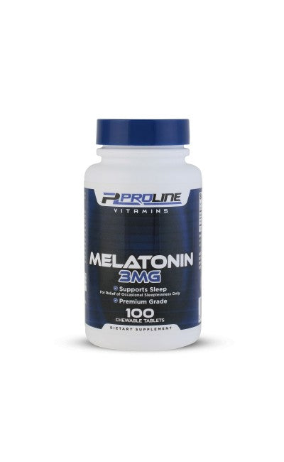 Melatonina 3mg — Proline Vitamins, 100 Tabletes Mastigáveis